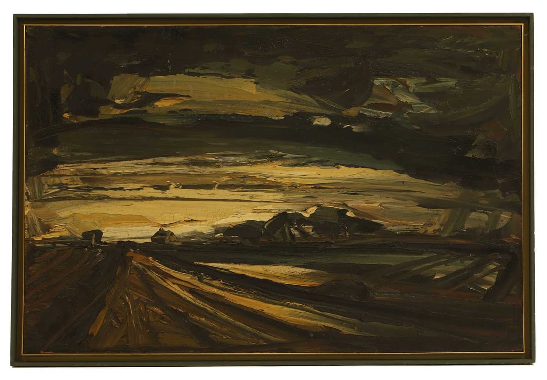 David Smith (British, 1930-1999) 'Black Horse Drove, Norfolk' - 2
