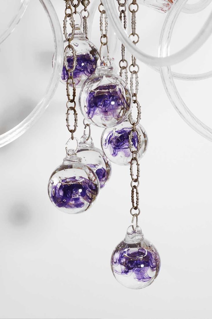 A glass 'Galaxy Lumina' chandelier by Borek Sipek for Lasvit, - 3