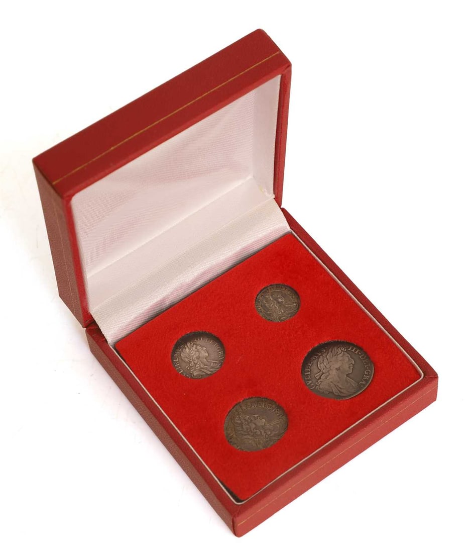 Coins, Great Britain, William III (1694-1702): Coins, Great Britain, William III (1694-1702) Maundy set, 1701