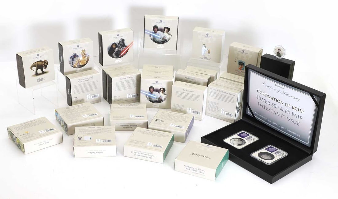 A collection of Royal Mint silver proof coins, (1 of 1)