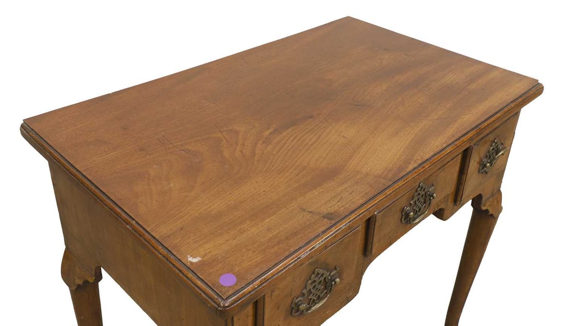 A George II walnut side table, second quarter of the 18th century, - 2