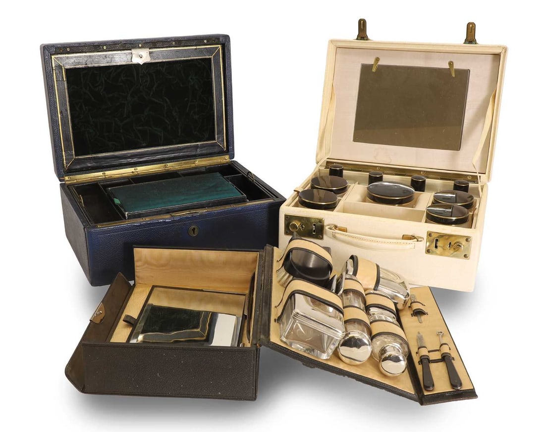A quantity of vanity sets and dressing cases, 20th century (1 of 2)