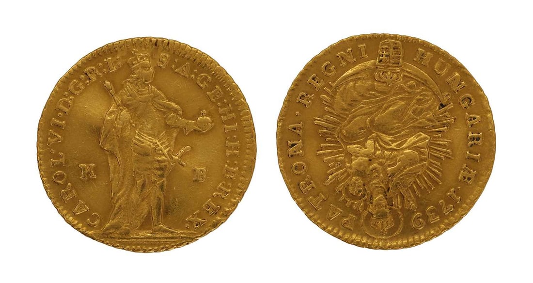Coin, Charles VI: Coin, Charles VI 1 Ducat, 1739