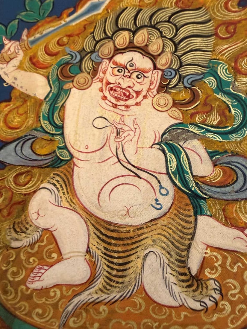 Nine Tibetan thangkas, - 11