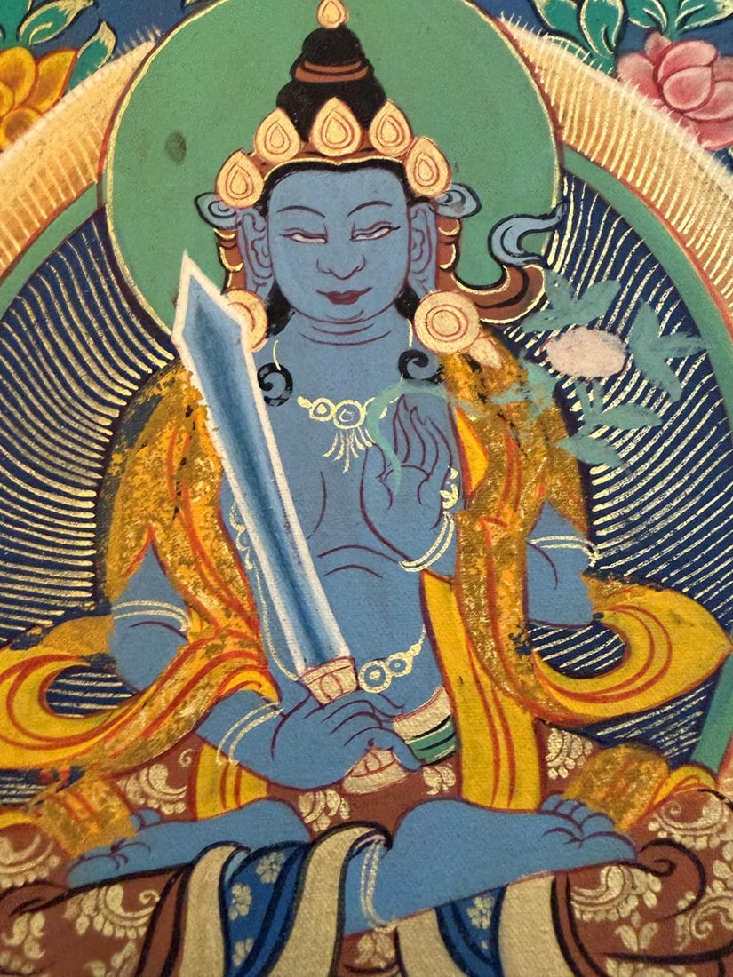 Nine Tibetan thangkas, - 3