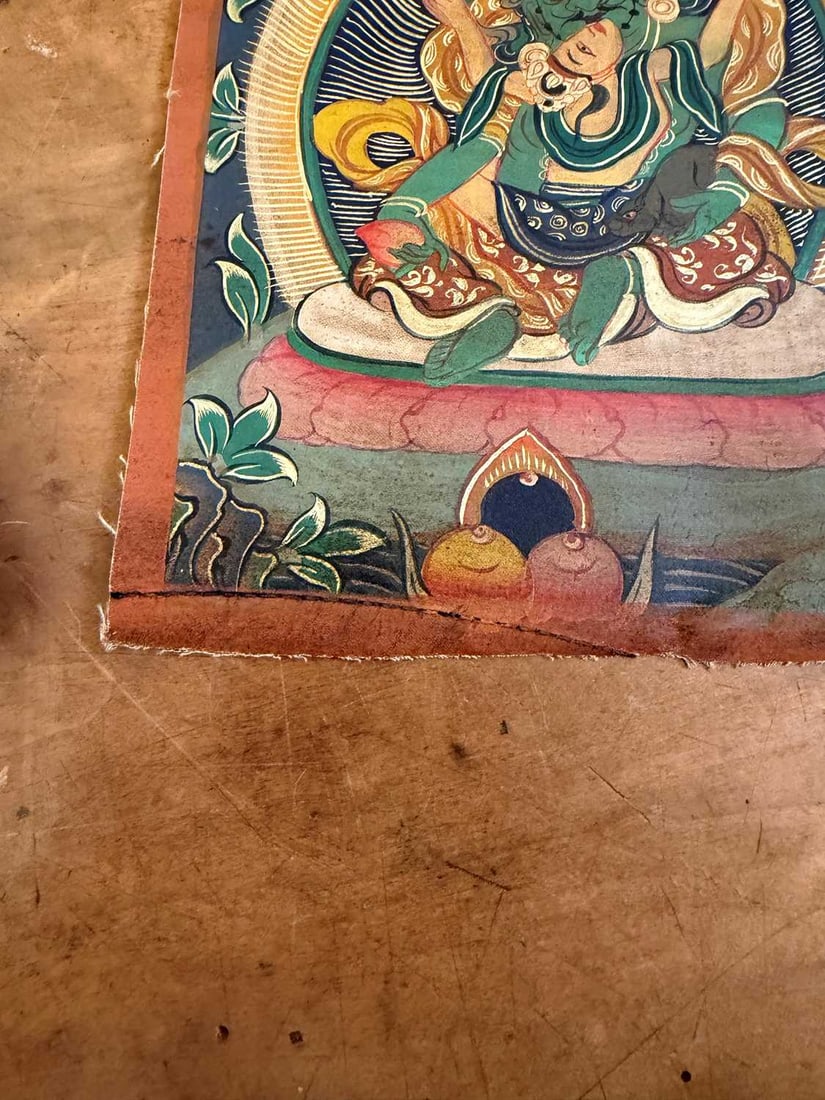 Nine Tibetan thangkas, - 8