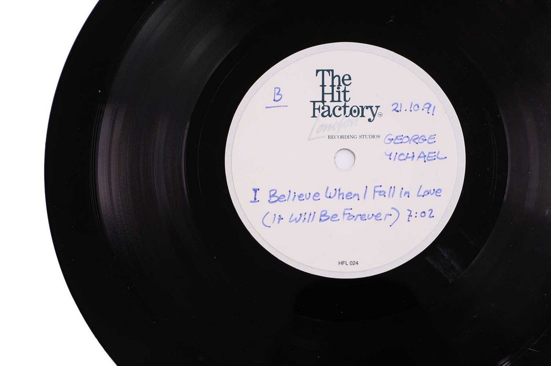 George Michael, a 7-inch acetate single, - 3