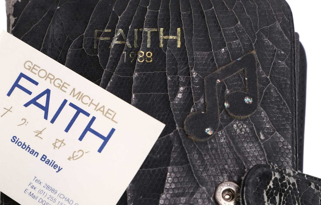 A 'Faith Tour' ring-bound itinerary, 'The George Michael World Tour, Touring Itinerary: Phase 1 (1 of 18)