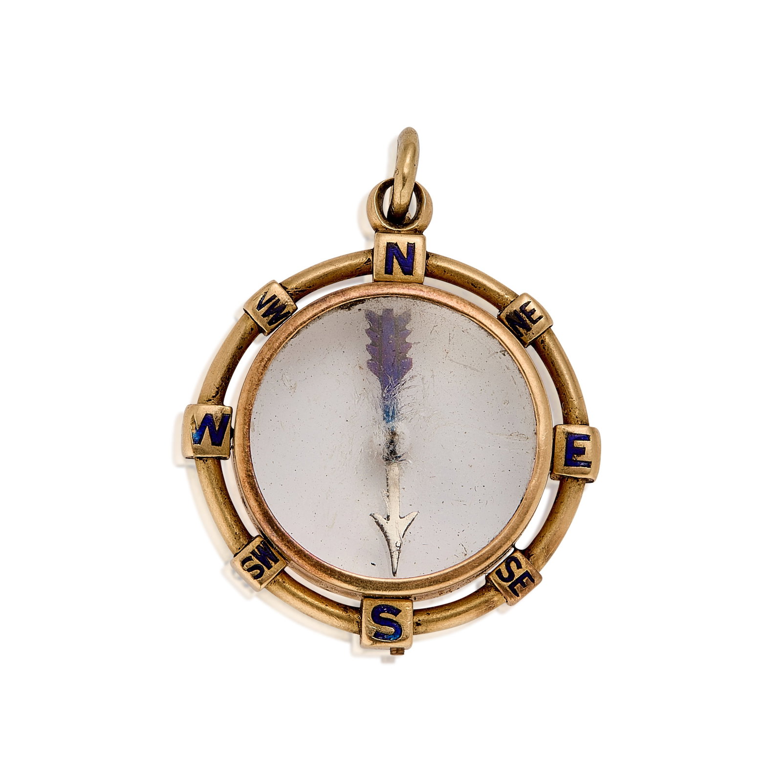 A compass pendant, - 2