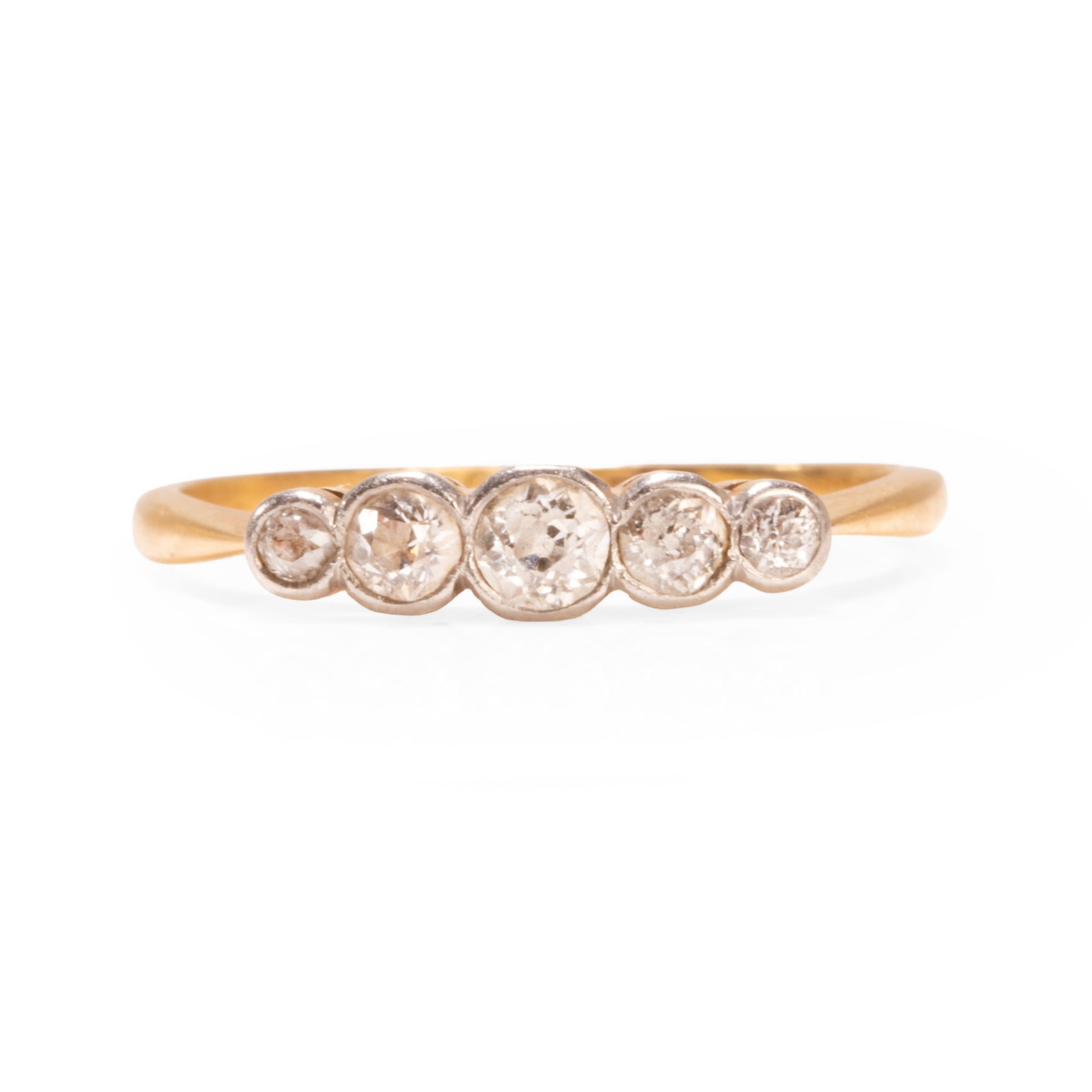 A five stone diamond ring, (1 of 2)