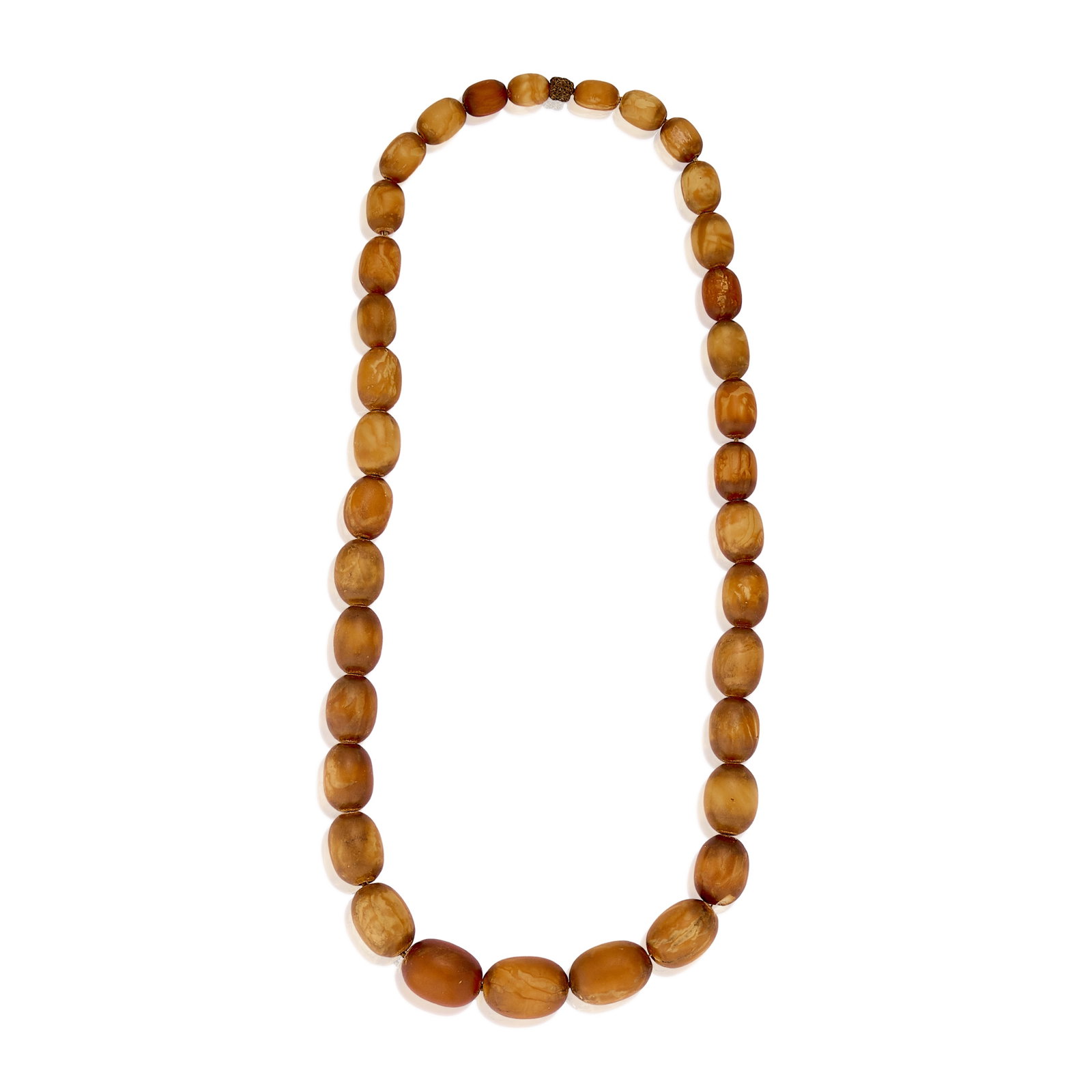 A single row Butterscotch amber bead necklace, (1 of 1)