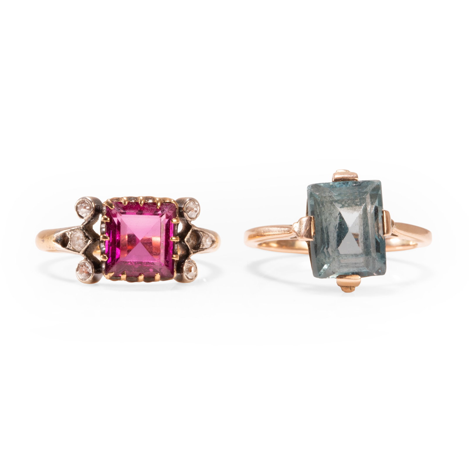 Two gemstone set rings, (1 of 2)