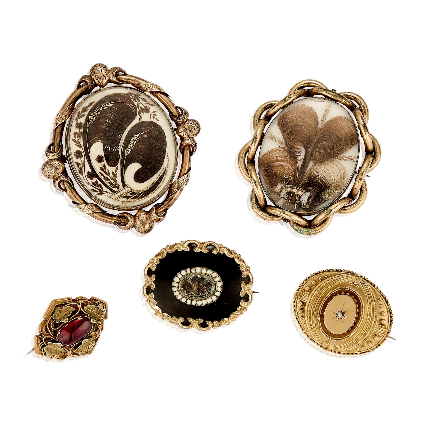 A collection of Victorian brooches, (1 of 1)