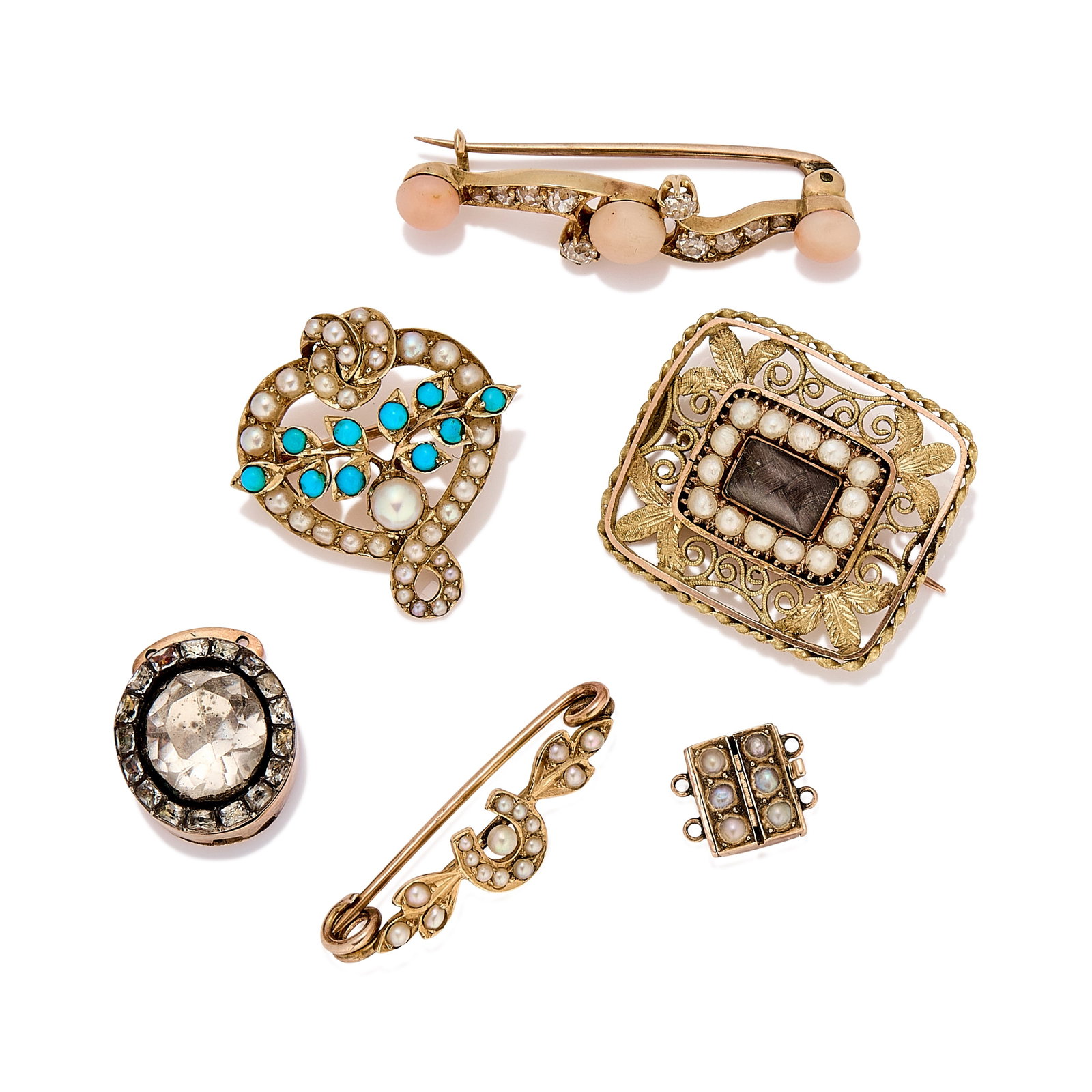A small collection of antique jewellery, (1 of 2)