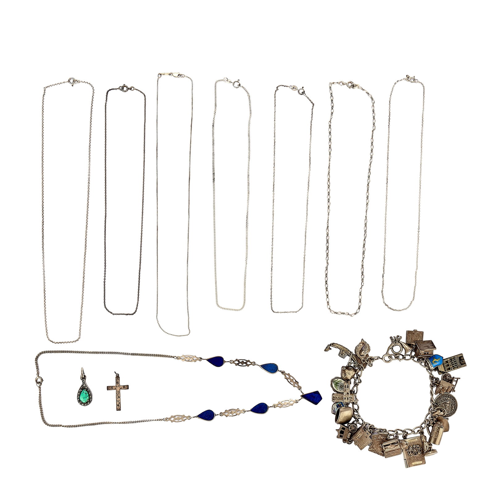 A small group of silver jewellery, (1 of 1)