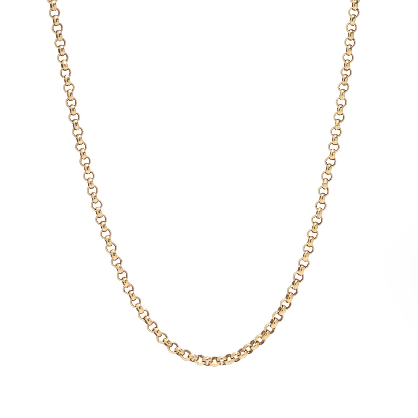 A 9ct gold belcher chain, (1 of 1)
