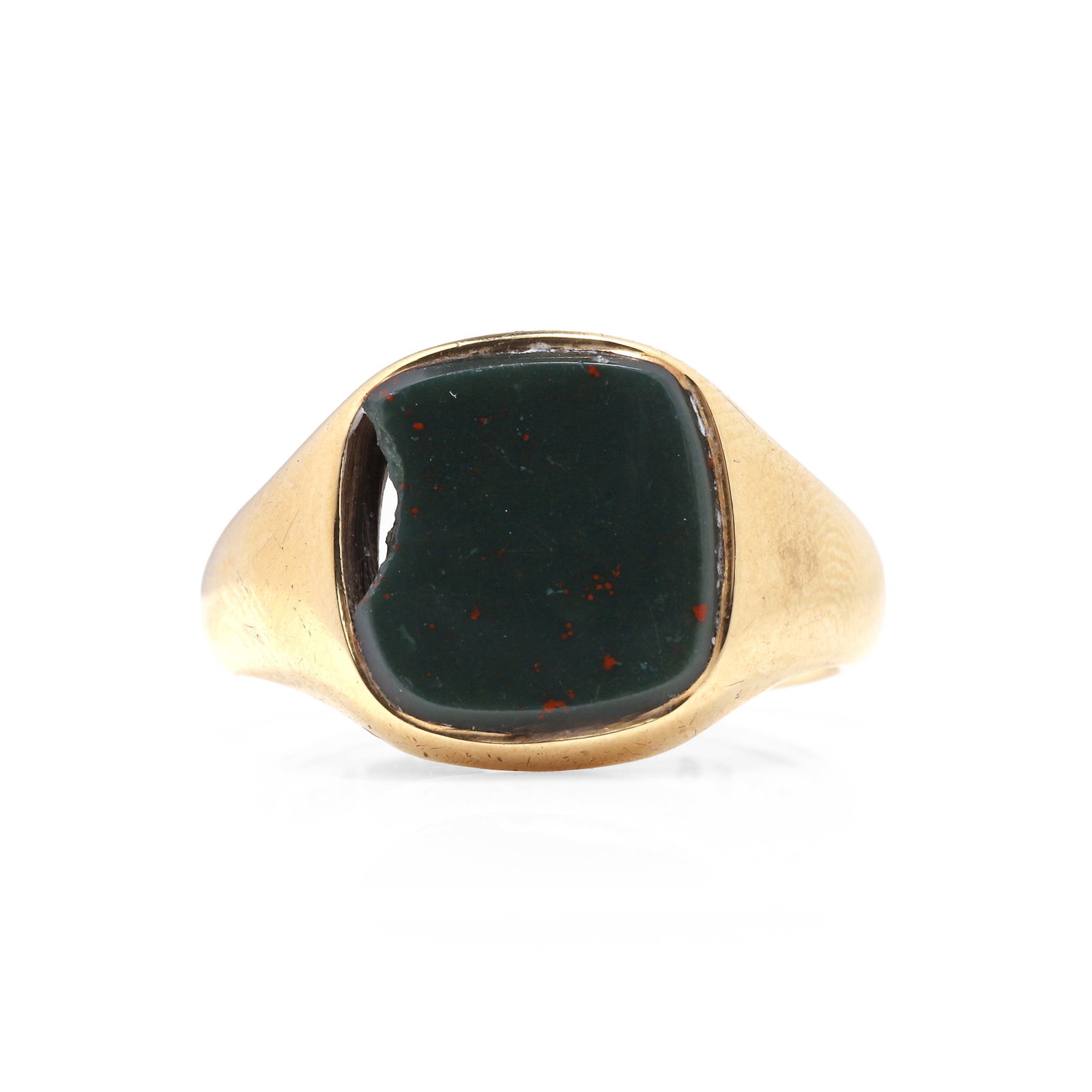 A 9ct gold signet ring, (1 of 2)