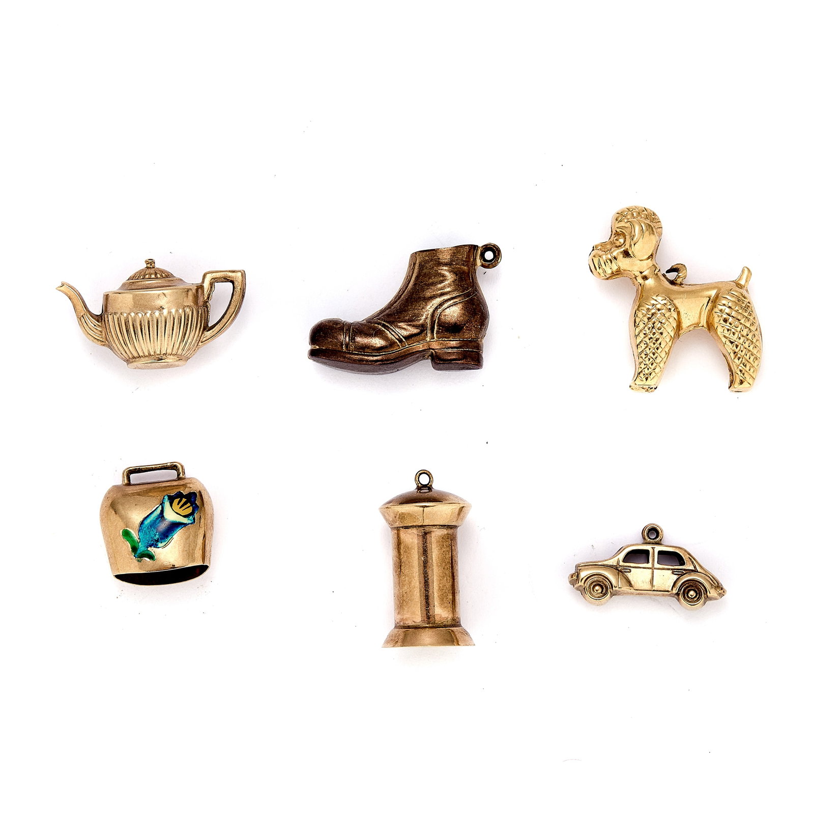 A small collection of 9ct gold charms, (1 of 1)