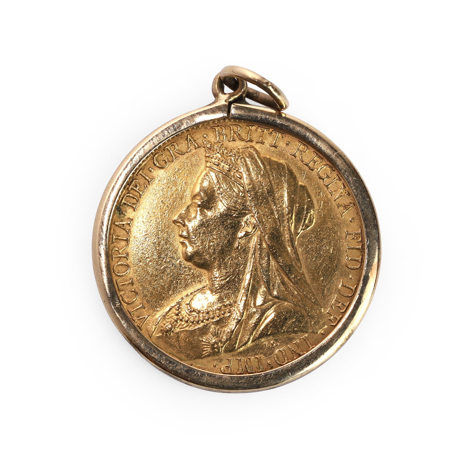 A full sovereign pendant, (1 of 2)