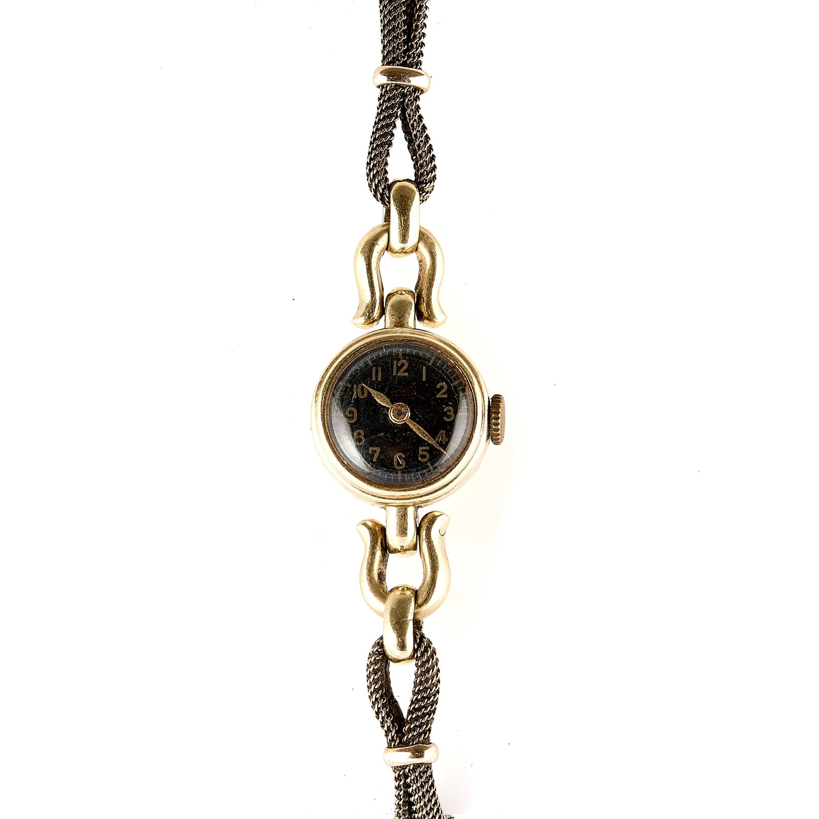 A ladies' gold mechanical wristwatch, (1 of 1)