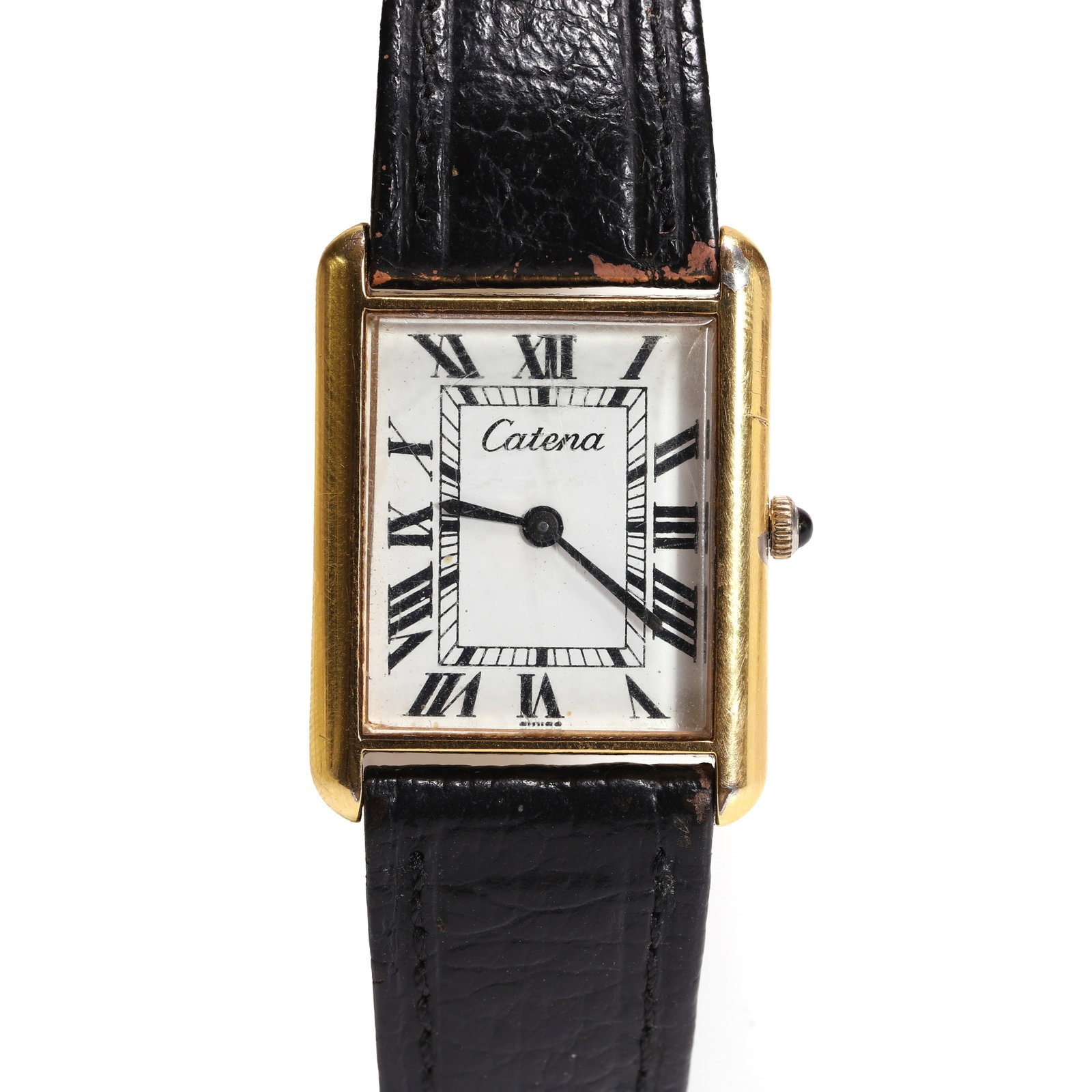 Catena, a gold-plated mechanical strap watch, (1 of 1)