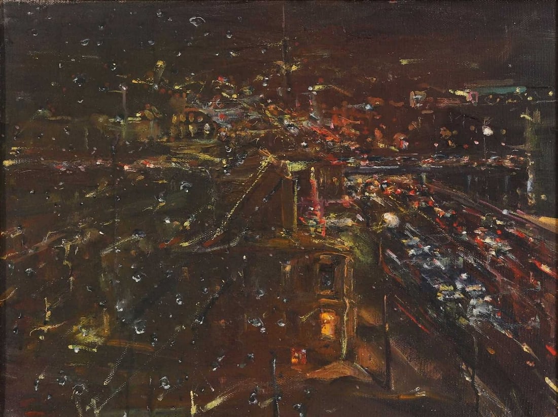 Vladimir Brajnin (Russian, b.1951) 'Moscow Nights' (1 of 3)