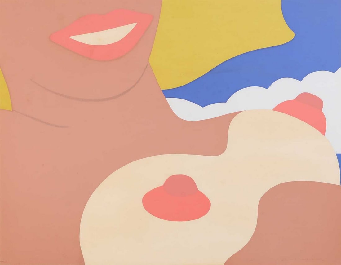 Tom Wesselmann (American, 1931-2004) Nude from the portfolio '11 Pop Artists, Volume II', 1965-66: Tom Wesselmann (American, 1931-2004) Nude from the portfolio '11 Pop Artists, Volume II', 1965-66 screenprint in colours, signed 'Wesselmann' in pencil l.r., numbered 131/200, printed by Knickerbocker