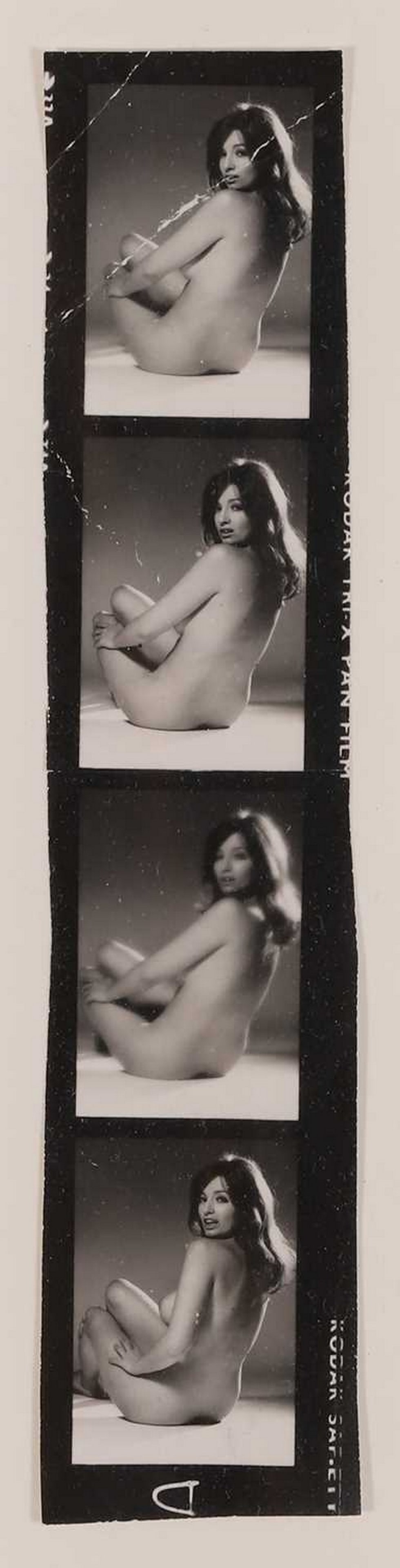 ▲ David Bailey (British, b.1938) An original Christine Keeler contact sheet, 1969: ▲ David Bailey (British, b.1938) An original Christine Keeler contact sheet, 1969 gelatin silver print, with 'Collection of Christine Keeler' stamp to the reverse of the frame; with a catalogue 