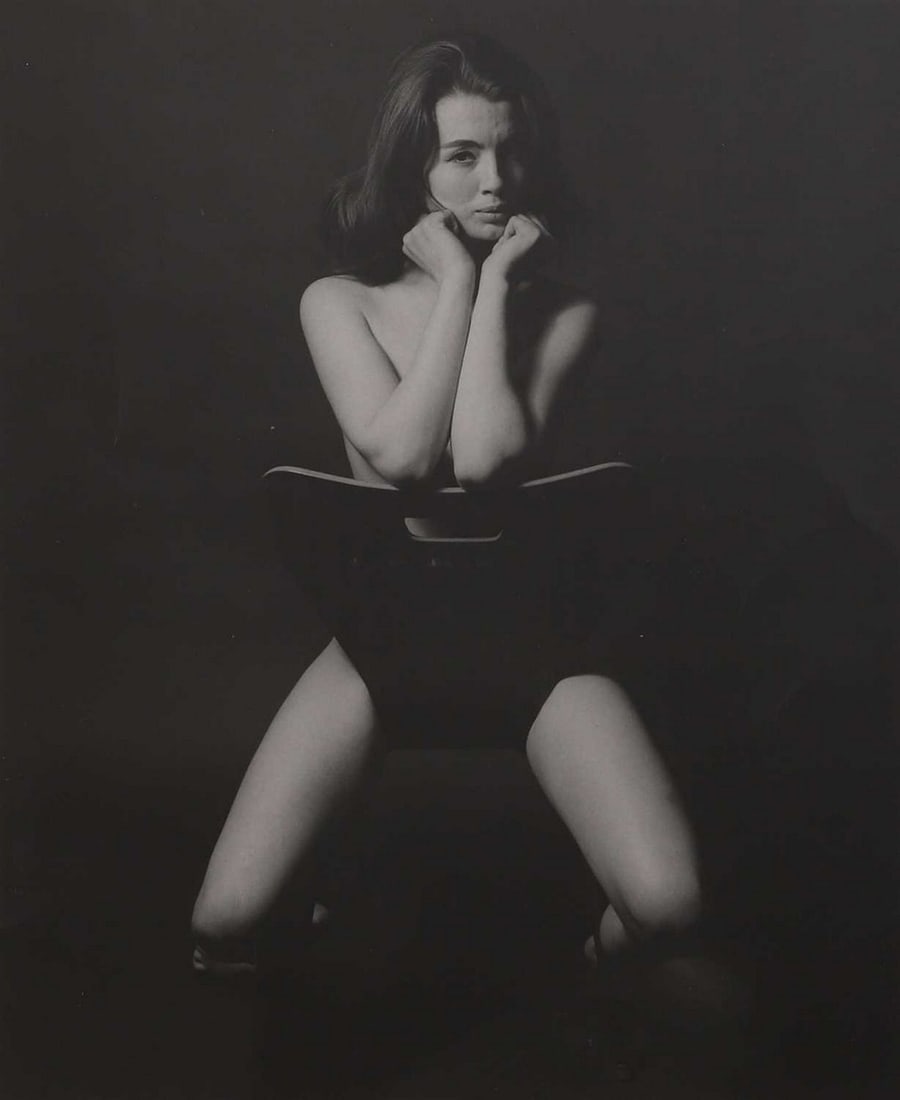 ▲ Lewis Morley (British-Australian, 1925-2013) Christine Keeler, 1963: ▲ Lewis Morley (British-Australian, 1925-2013) Christine Keeler, 1963 gelatin silver print, printed 1993, signed and dated 'Lewis Morley '93' l.l., signed by Christine Keeler l.r. (38.5 x 28.5cm