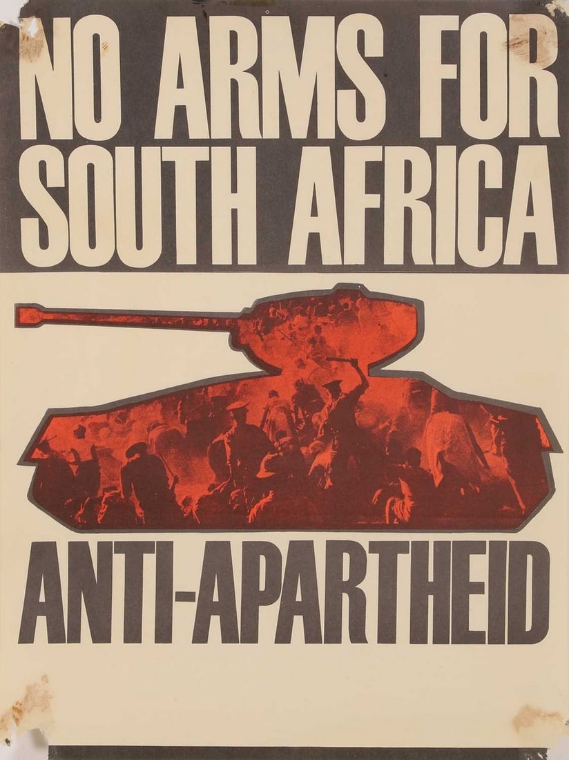 No Arms for South Africa, Anti-Apartheid' poster (1 of 2)