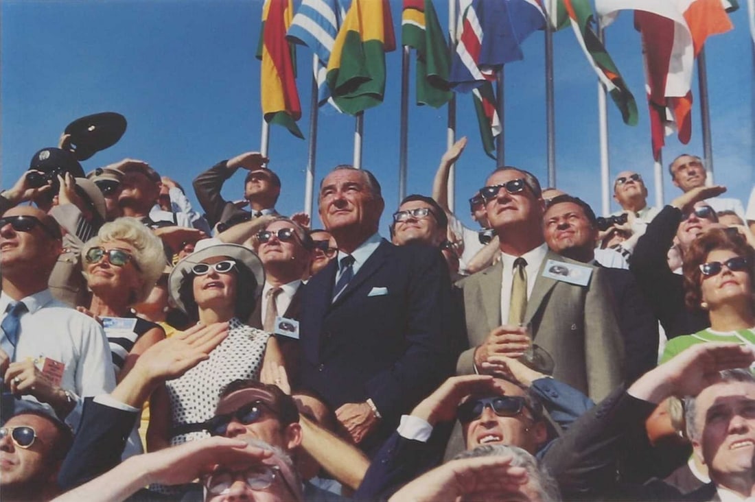 To the Skies' (NASA 69-HC-747) a limited edition colour print of the American president Lyndon B (1 of 4)