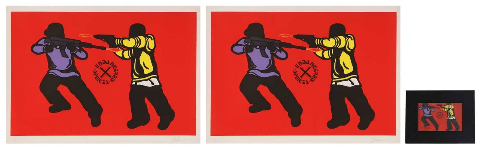 Emory Douglas (American, b.1943) 'Endangered Species', 2011 (1 of 7)