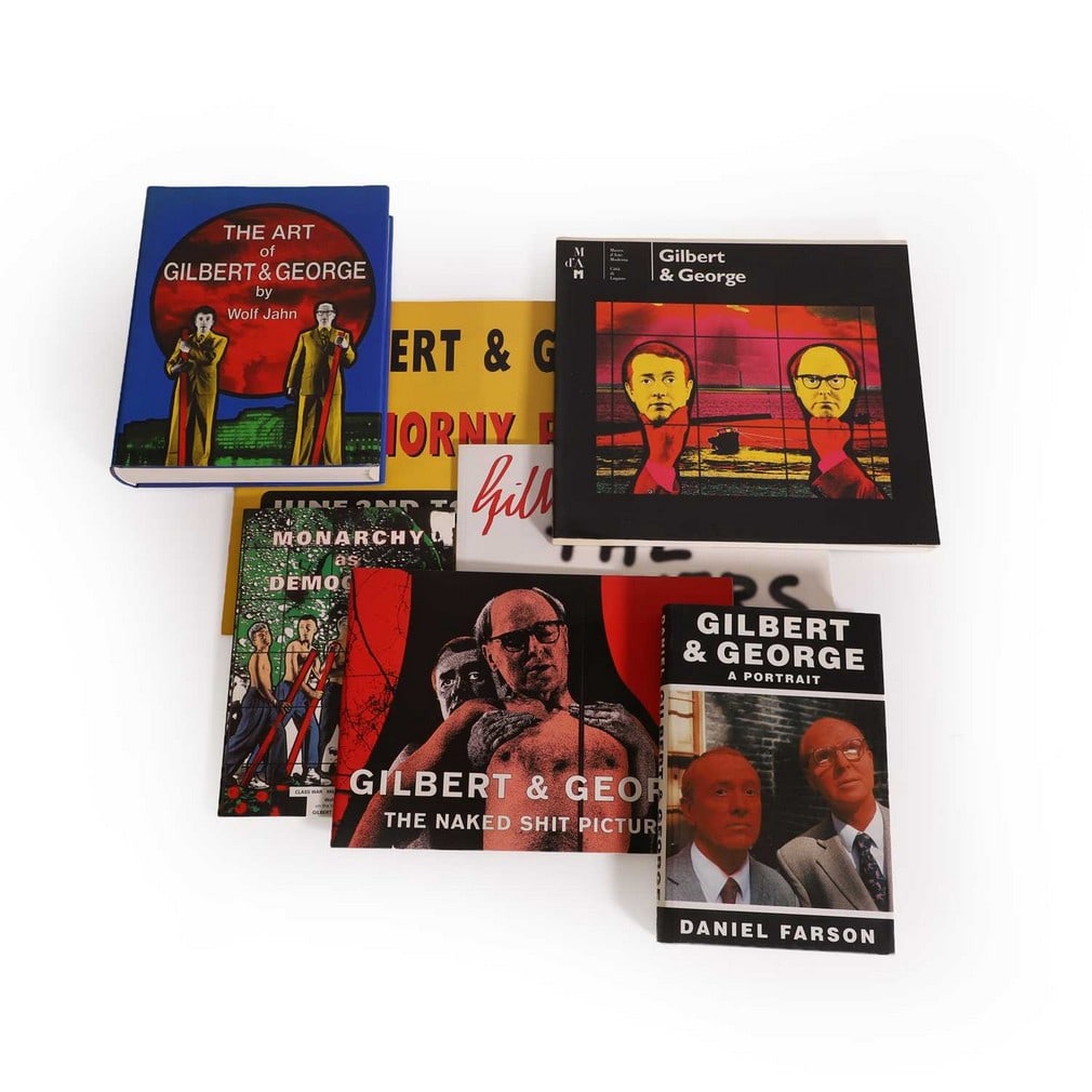 Gilbert & George (British, b.1943 and 1942) A group of seven signed Gilbert & George books and (1 of 2)