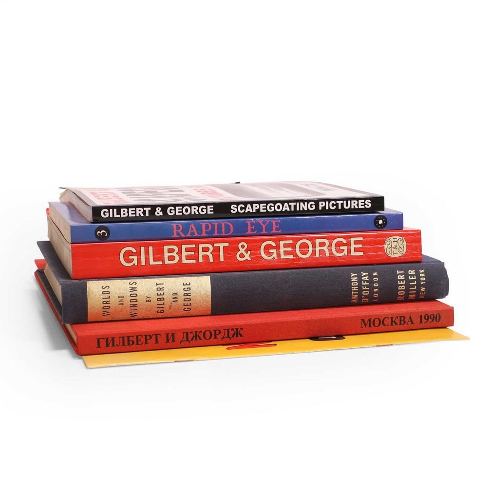 Gilbert & George (British, b.1943 and 1942) A group of six signed Gilbert & George books and (1 of 4)