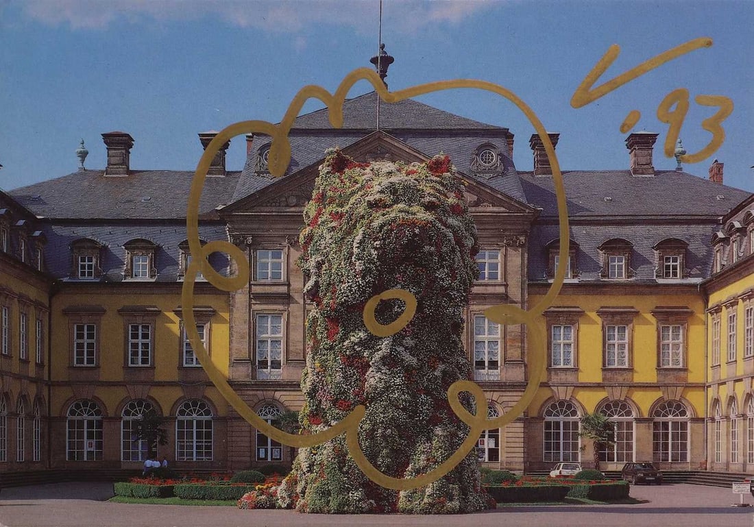 Jeff Koons (American, b.1955) 'Puppy' postcard (1 of 2)