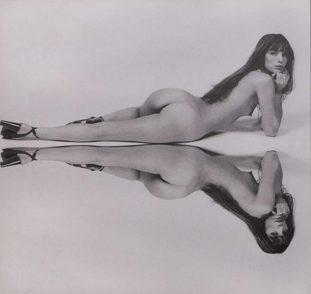 ▲ Jean-Pierre Fizet (French, 1942-2018) Jane Birkin, 1974: ▲ Jean-Pierre Fizet (French, 1942-2018) Jane Birkin, 1974 gelatin silver print mounted on aluminium, printed later, signed 'Jean-Pierre Fizet' l.l., also signed and numbered 5/12 on photographer