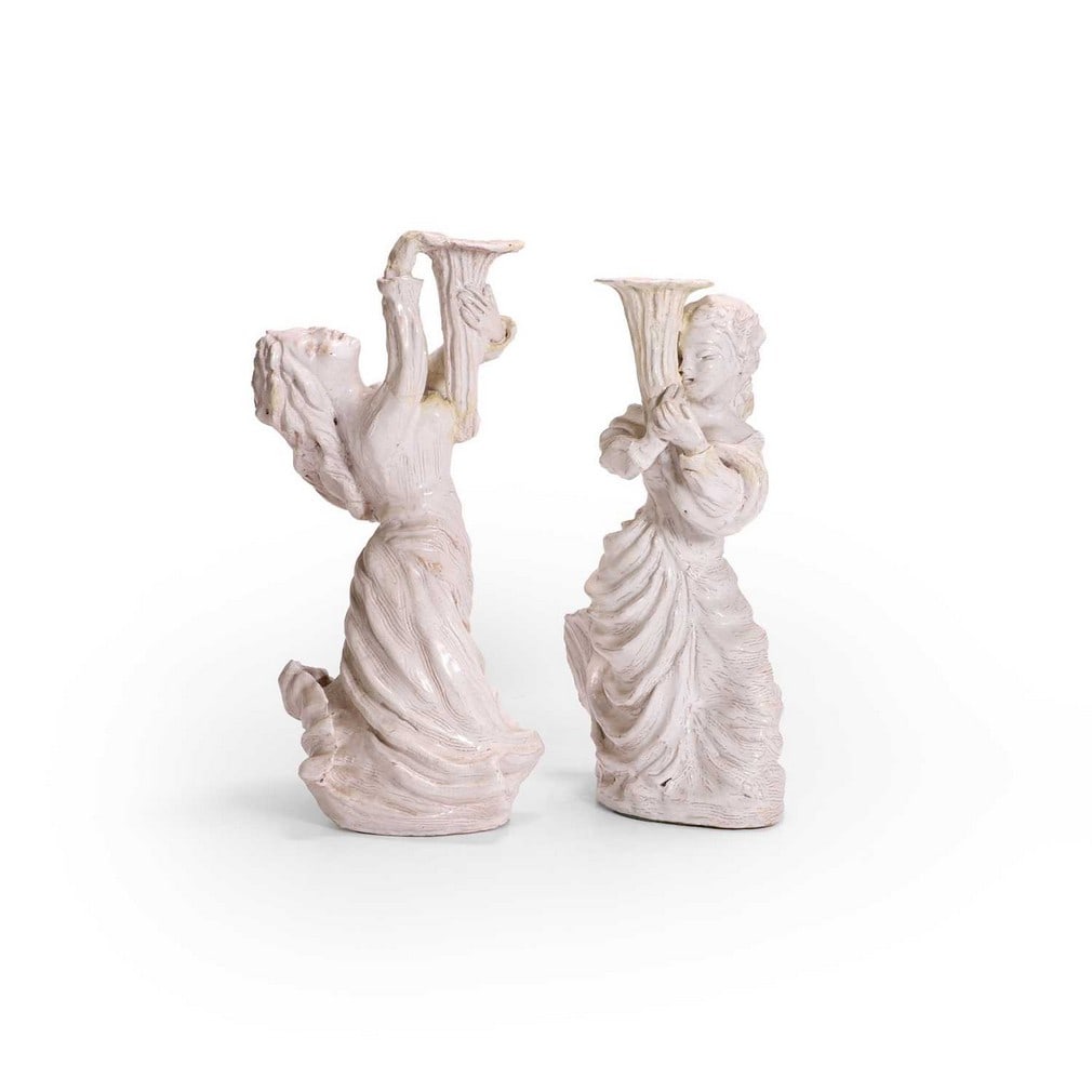 Natalie Bevan (British, 1909-2007) Two figurative candlesticks, circa 1966 (1 of 2)