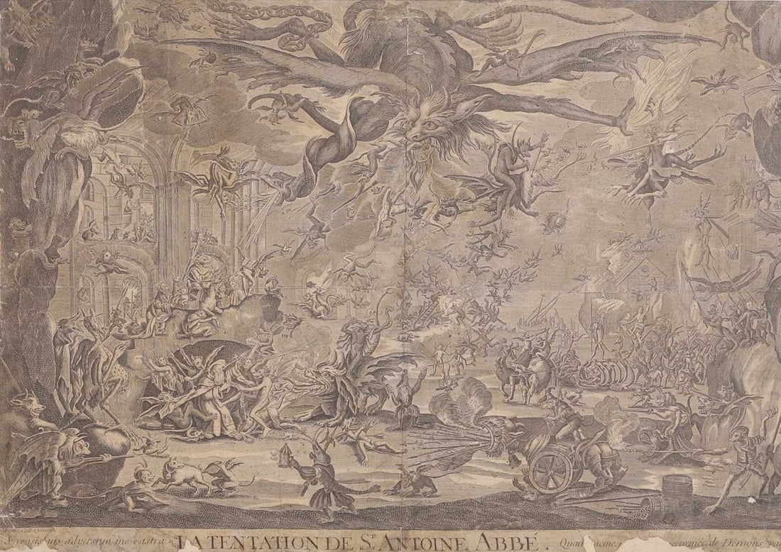 After Jacques Callot 'La Tentation de Saint Antoine Abbé' (1 of 3)