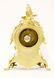 A rococo-style gilt bronze mantel clock, the enamel - 2