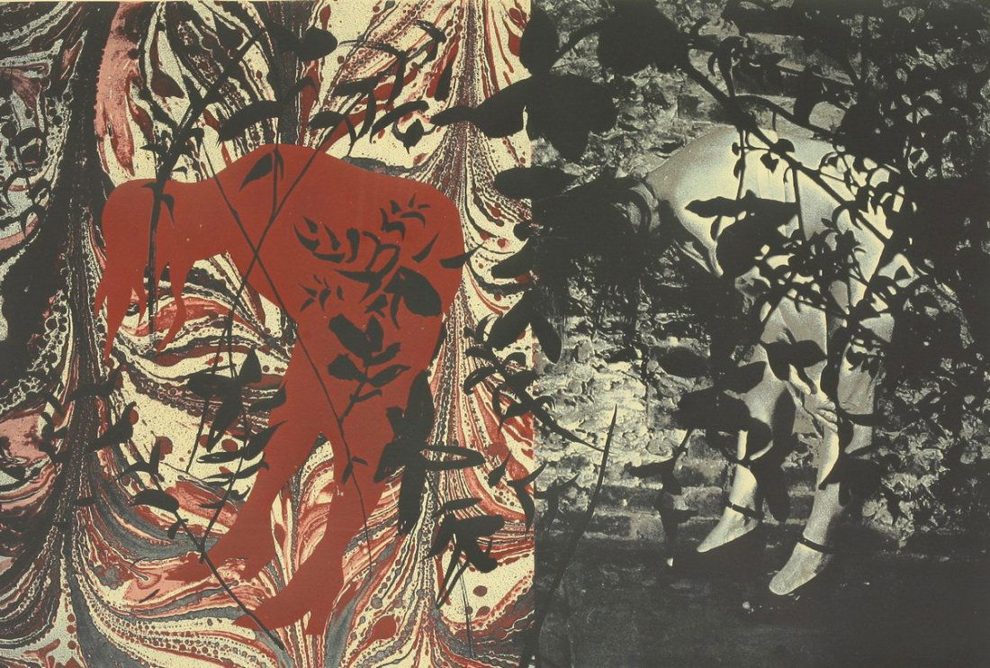 *John Piper CH (1903-1992), 'EYE AND CAMERA - RED AND: *John Piper CH (1903-1992), 'EYE AND CAMERA - RED AND BLACK', 1972 (Levinson 211) Screenprint printed in colours, signed and numbered 19/70 in pencil 69.5 x 48cm *Artist's Resale Right may apply to th