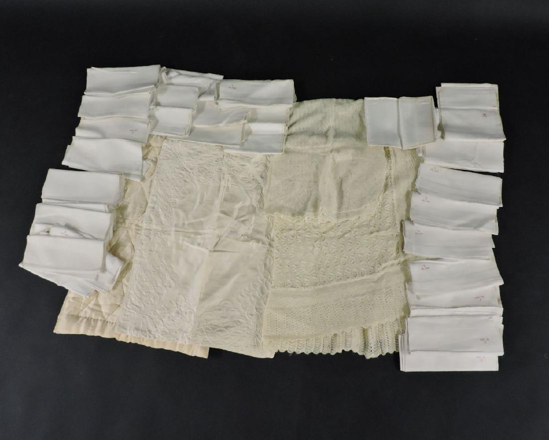 A large quantity of small linen table runners (1 of 3)