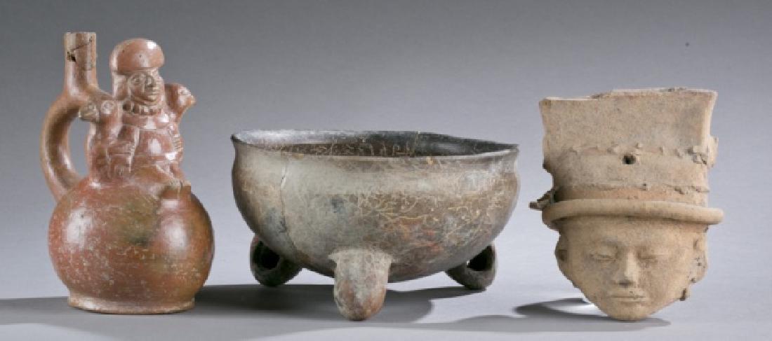 Group of 3 Pre-Columbian pottery objects. (1 of 11)