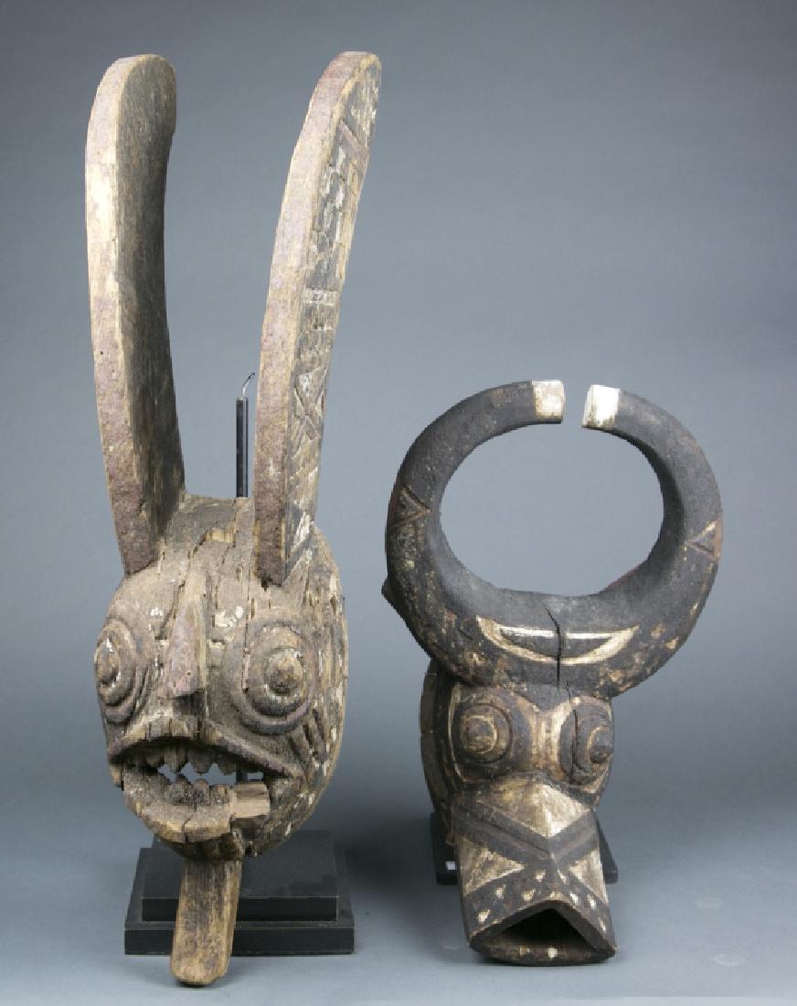 Group of two African masks. (1 of 5)