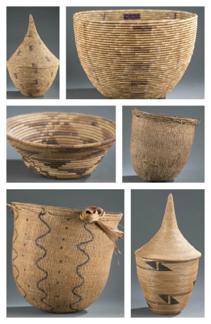 6 African baskets. 20th century. (1 of 20)