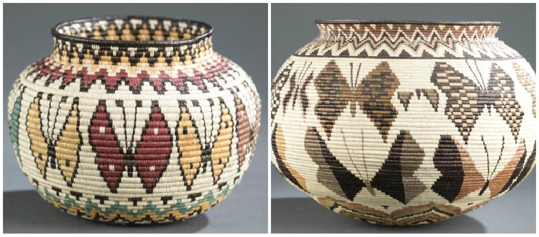 2 Panamanian baskets. 20th century. (1 of 8)