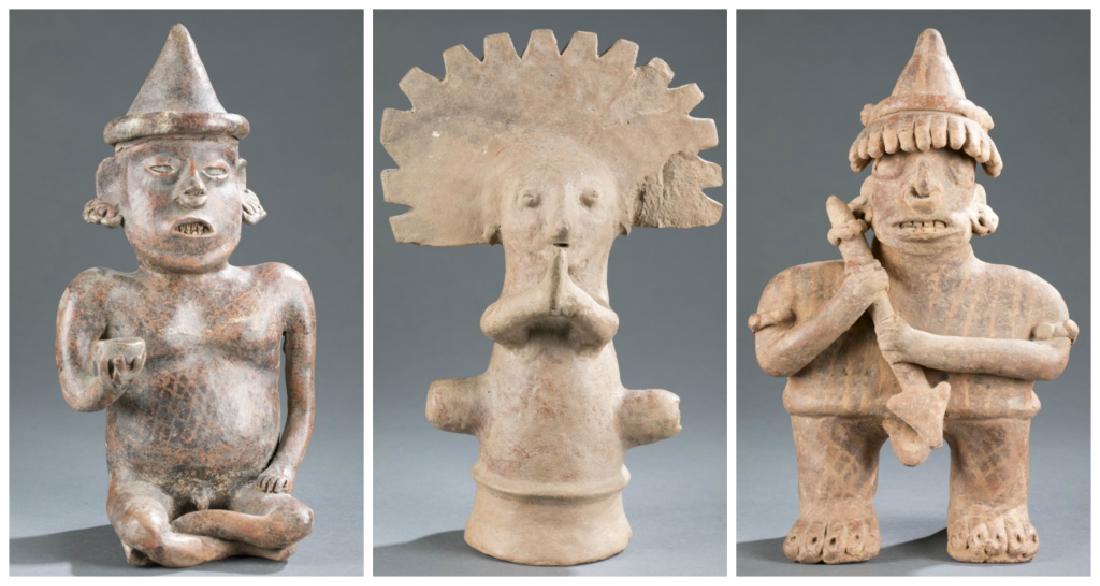 Group of 3 terracotta figures. (1 of 15)