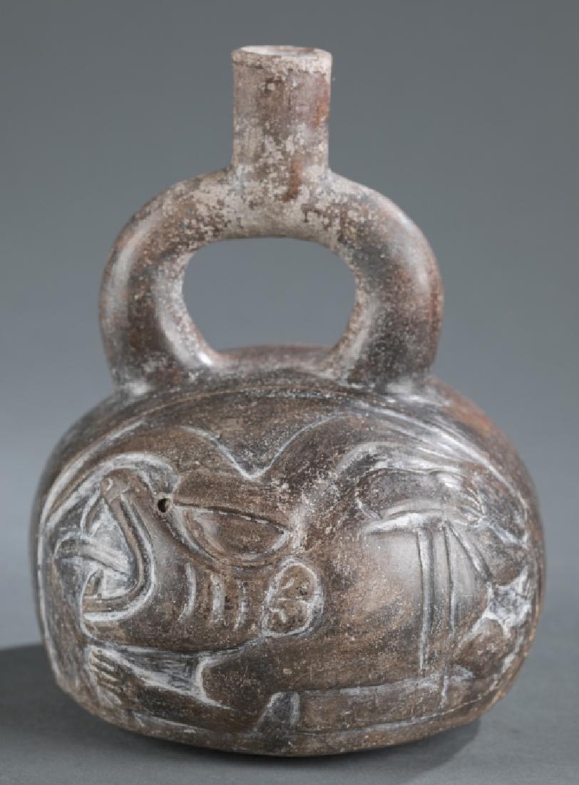 Chavin struip vessel , Peru, Chavin. (1 of 4)