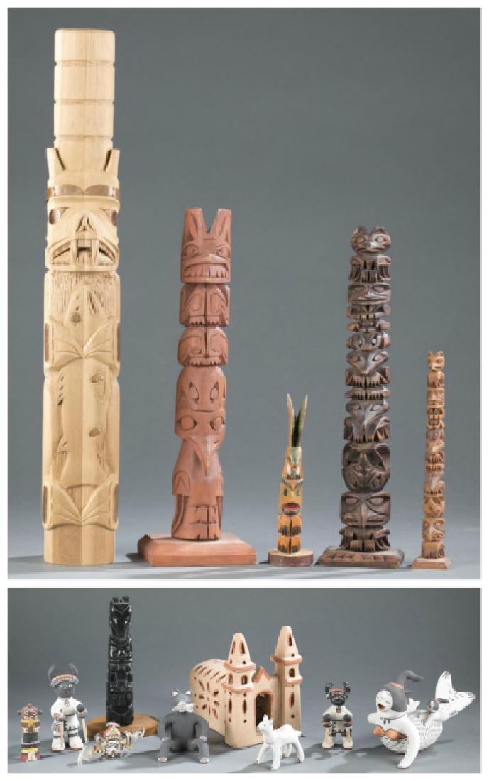 A group of 14 Northwest Coast & Southwest objects. (1 of 19)
