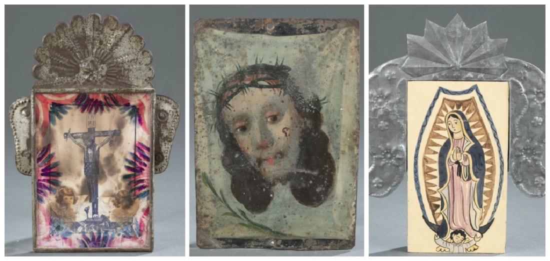 A group of 3 Mexican paintings. 20th century. (1 of 11)