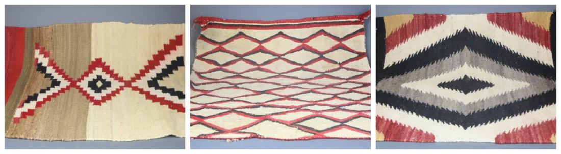 3 Navajo regional rugs, USA, 20th century. (1 of 19)